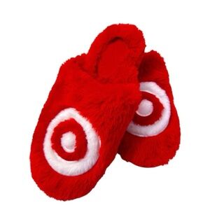 NWT Target Red Plush Slippers